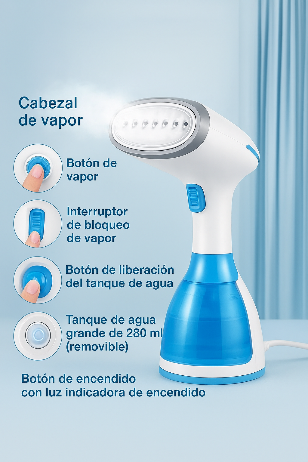 PLANCHA VAPORIZADOR DE ROPA